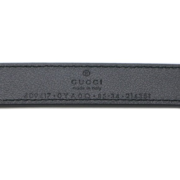 13077 - Gucci GG Marmont leather belt with shiny buckle 069417 85 34